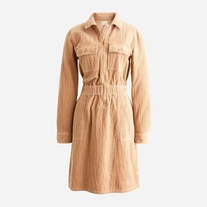 J. Crew Corduroy Shirt Dress Size Small Utility Dress